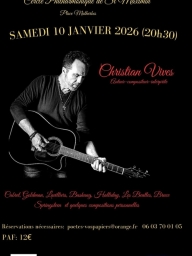 Concert : Christian Vives - musique pop rock