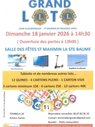 Grand loto du Lions Club de Brignoles