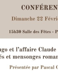 Conférence : Victor Hugo et l'affaire Claude Gueux, vérités et mensonges romanesques