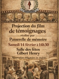 Projection du film de témoignages