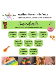 Atelier : Musicotricité (enfants 6 mois - 5 ans)
