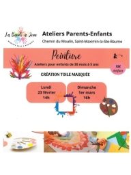 Atelier peinture toile masquée (30mois-5ans)