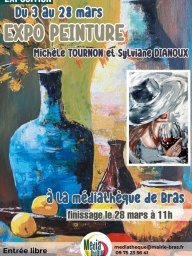 Exposition : Michèle Tournon et Sylviane Dianoux - peintures