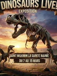 Exposition : Dinosaurs live - animations, robots