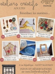 Atelier créatif adulte :  métal à repousser