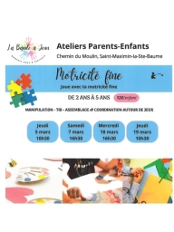 Atelier : Motricité fine (enfants 2 ans - 5 ans)