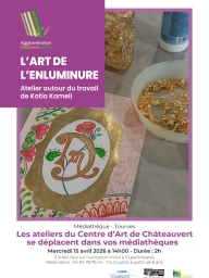 Atelier " l'art de l'enluminure" à la Médiathèque