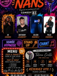 Soirée hypnose, stand up et chant