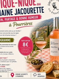 Pique-nique et dégustation au domaine de Jacourette