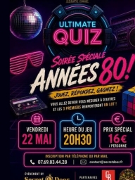 Soirée spéciale Années 80 : Quiz musical
