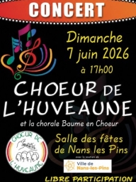 Concert : Choeur de l'Huveaune et la chorale Baume en coeur