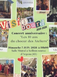 Concert - anniversaire : Les 10 ans du Chœur des Ateliers