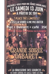 Grande soirée repas cabaret