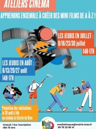Atelier : Cinéma ( à partir de 10 ans)