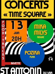 Concerts Time Square Reggae * Pop Rock Funk