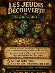Jeux : les Jeudis découverte