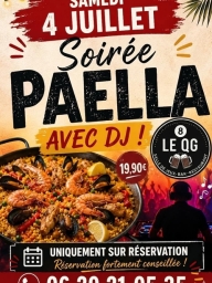 Soirée dj et repas : paella