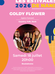 Apéro -Concert : Goldy Flower - musique country, folk, rock | Les Estivales de Nans