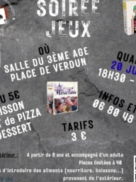 Soirée jeux (à partir de 8 ans)
