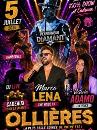 Grand spectacle exceptionnel – Marco (The Voice) à Ollières