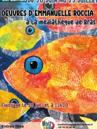 Exposition – "Oeuvres colorées" d'Emmanuelle Roccia – Bras