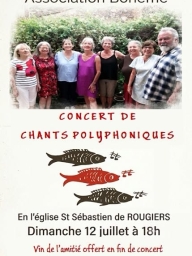 Concert de chants polyphoniques – Chorale à Rougiers