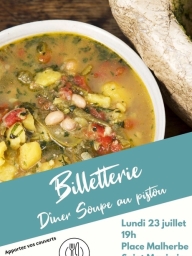 Repas soupe au pistou – Saint-Maximin-la-Sainte-Baume