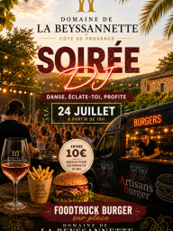 Soirée DJ estivale en plein air – Pourrières