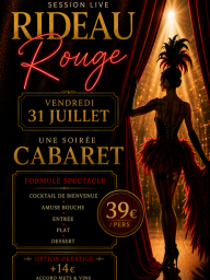Dîner-spectacle "Session rideau rouge" – Brignoles