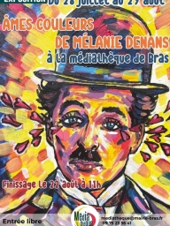 Exposition Mélanie Denans – peinture colorée à Bras