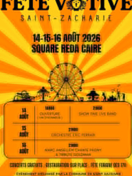 Fête votive de Saint-Zacharie – Concerts, manèges, folklore