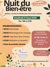 Nuit du bien-être à La Roseraie – Soirée détente à Tourves