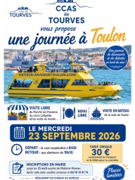 Journée conviviale gratuite à Toulon – Sortie CCAS Tourves