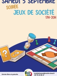 Soirée jeux de société conviviale – Bras
