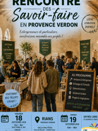 Rencontre savoir-faire – artisans et portes ouvertes à Rians