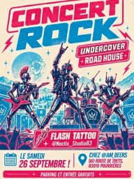 Concert rock 70's–80's – Undercover & Road House, Pourrières