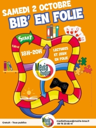 Soirée lecture et jeux "Bib'en folie" à Bras