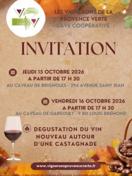 Dégustation du vin nouveau à Brignoles