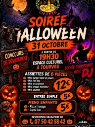 Soirée Halloween avec DJ et animations