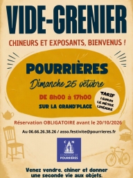 Vide-grenier municipal pour vendre et chiner