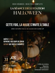 Dégustation et spectacle de magie Halloween