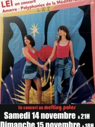 Concert de LEÏ "Amarre", polyphonies méditerranéennes