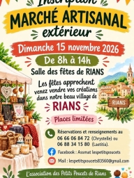 Marché artisanal de créations