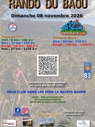 Randonnée du Baou à VTT et sur route