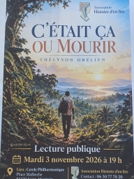 Lecture publique "C'était ça ou mourir"