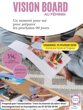 Vision board au féminin - Association Vers le chemin du bien-être