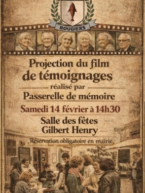 Projection du film de témoignages