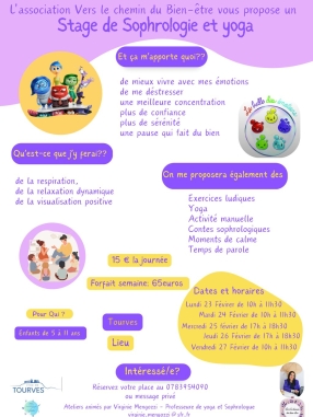 Stage de Sophrologie et yoga - De 5 à 11 ans