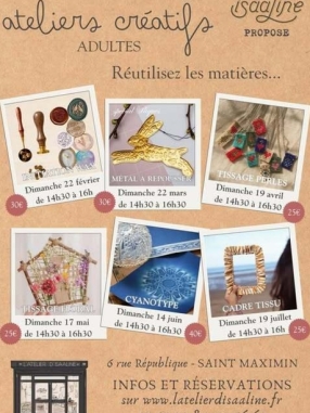 Atelier créatif adulte :  métal à repousser