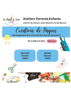 Atelier : Créations de Pâques (enfants 2 ans - 6 ans)
